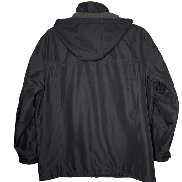 Weatherproof Black All Weather Insulated Winter Coat Size XL Detachable Hood - Picture 4 of 15